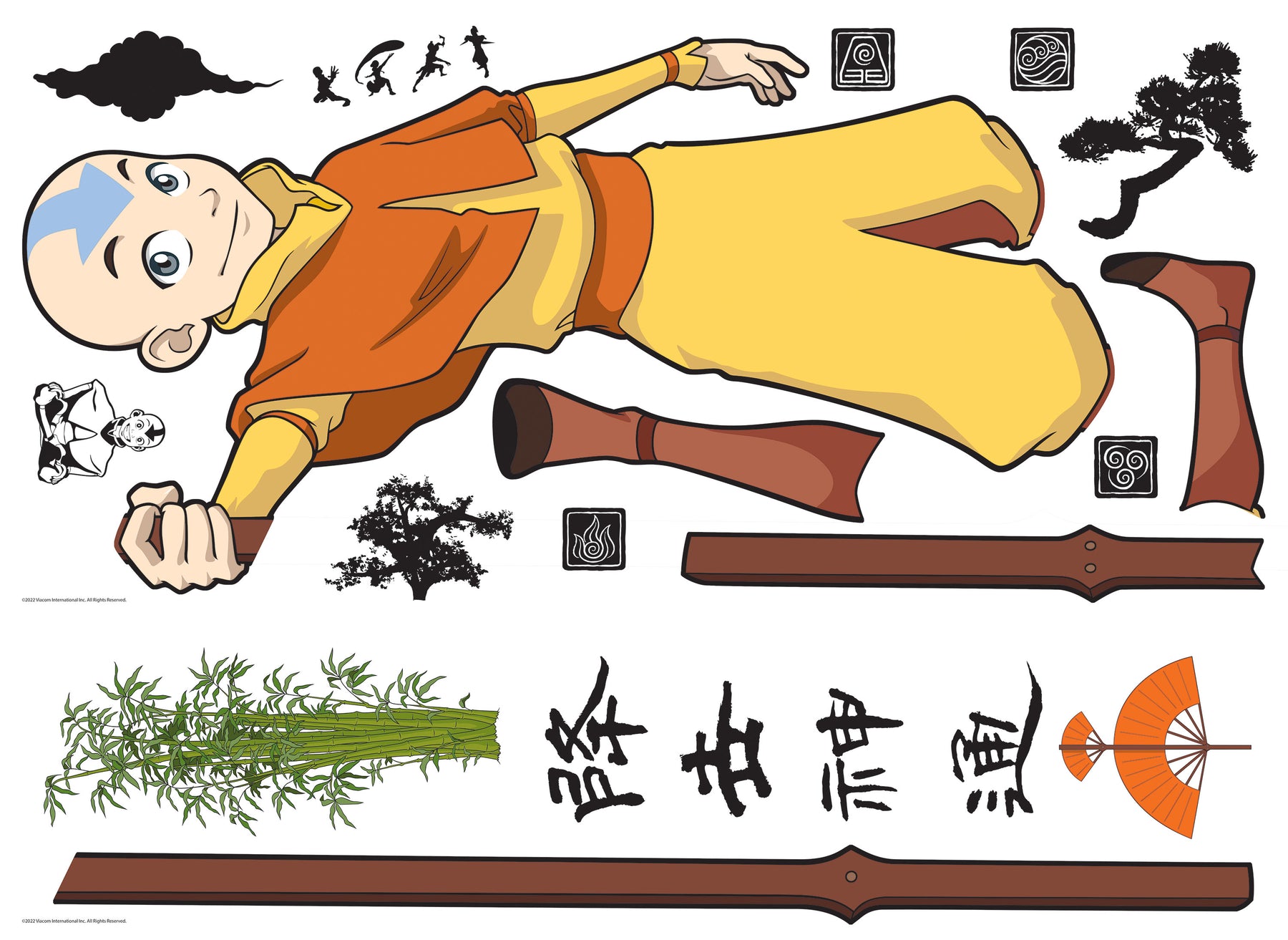 Avatar Aang Giant Wall Decals by WallPops