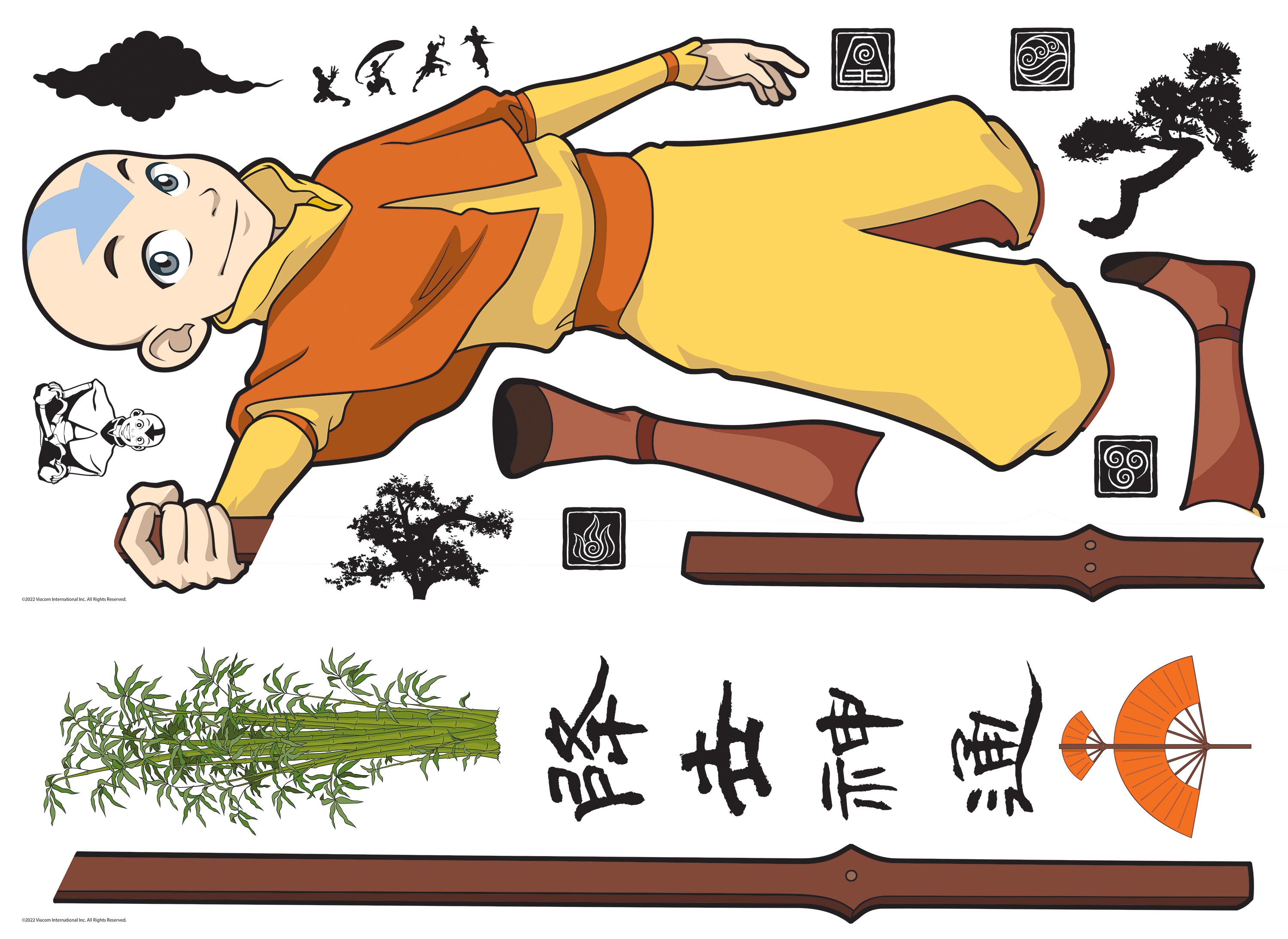 Avatar Aang Giant Wall Decals by WallPops