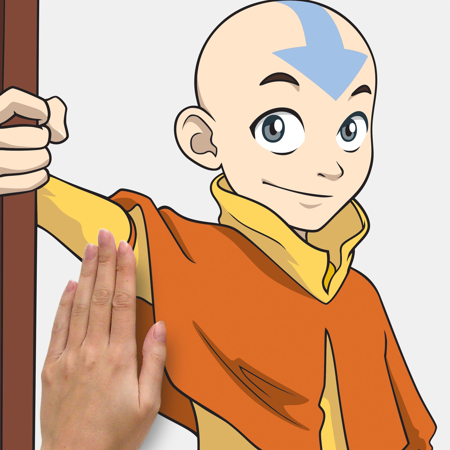 Avatar Aang Giant Wall Decals - how to stick
