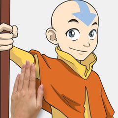 Avatar Aang Giant Wall Decals - how to stick
