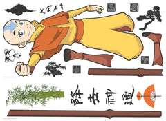Avatar Aang Giant Wall Decals - panels