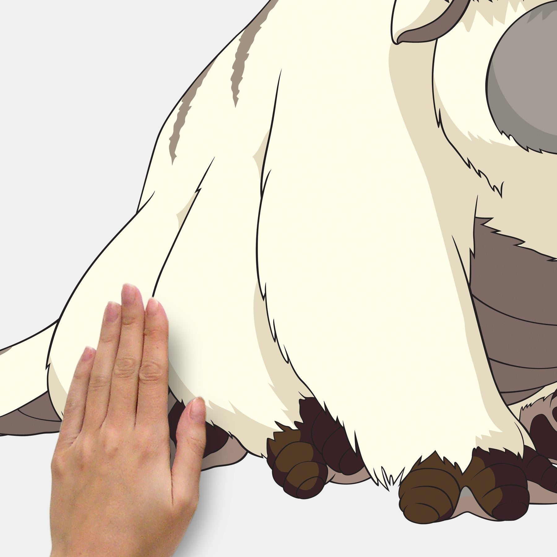 Avatar Appa Giant Wall Decals - how to stick