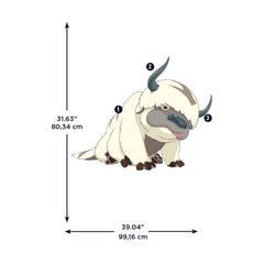 Avatar Appa Giant Wall Decals - dimensions
