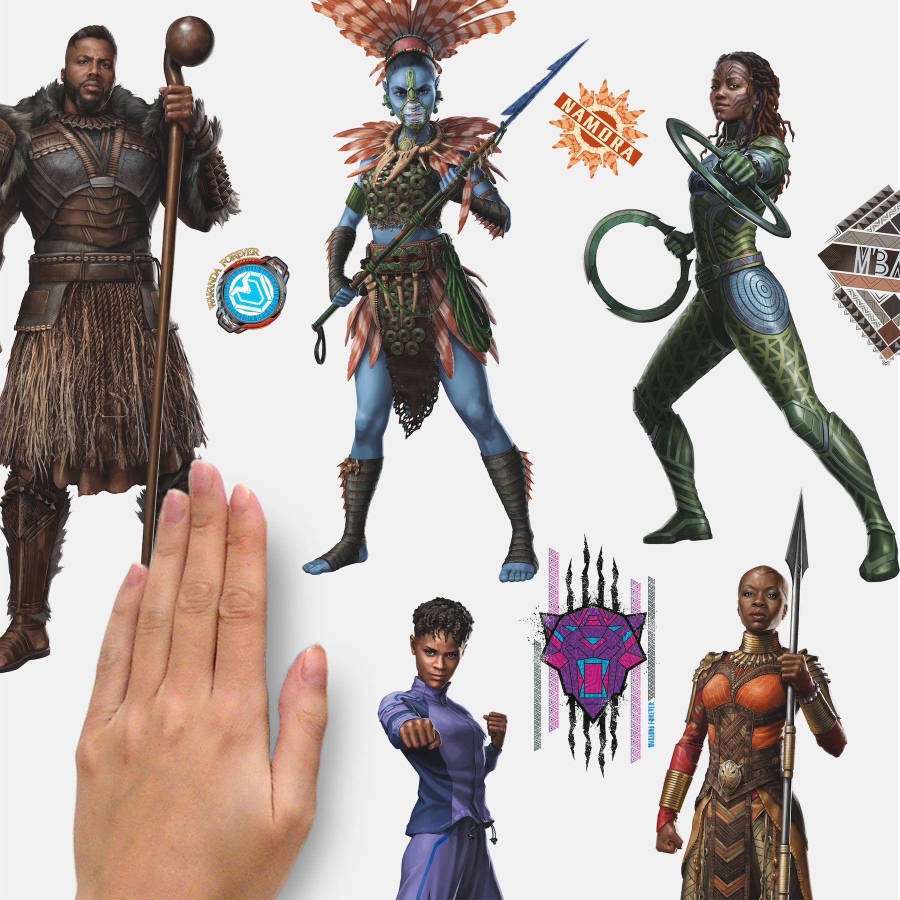 Wakanda Forever Wall Decals - how to stick
