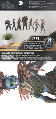 Wakanda Forever Wall Decals - packaging