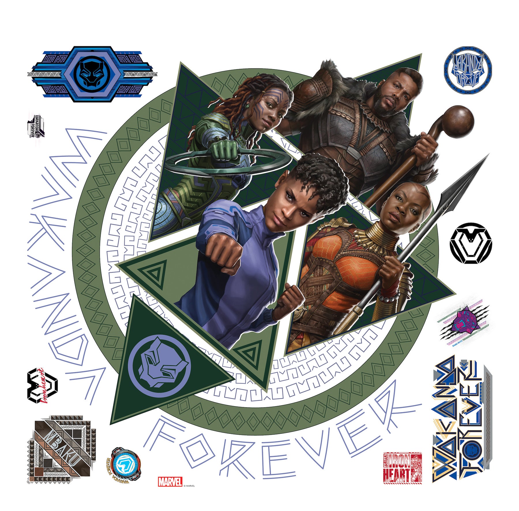 Wakanda Forever Giant Wall Decals by WallPops
