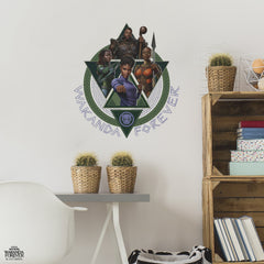 Wakanda Forever Giant Wall Decals in a room setting