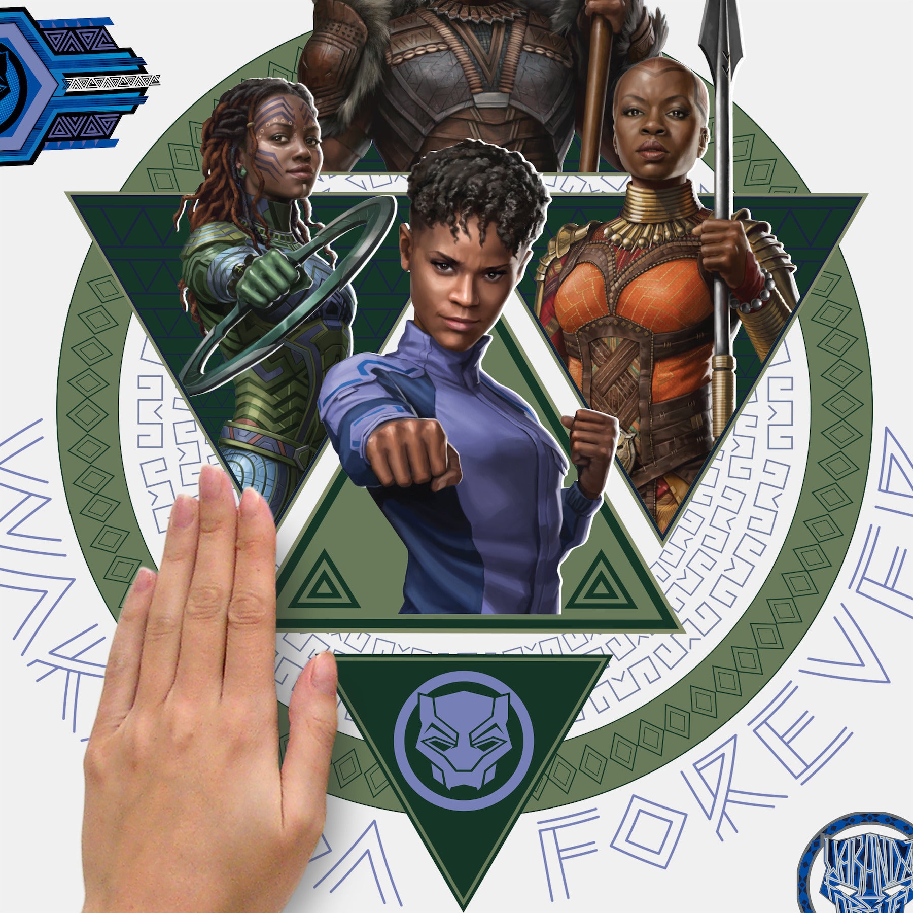 Wakanda Forever Giant Wall Decals - how to stick