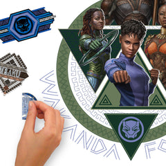 Wakanda Forever Giant Wall Decals - how to peel
