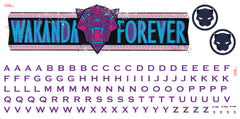 Wakanda Forever W/ Alphabet Wall Decals by WallPops
