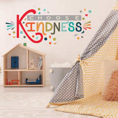 Choose Kindness Giant Wall Decals in a room setting
