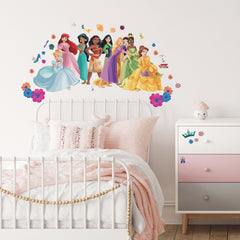 Disney Princess Flowers & Friends Giant Wall Decals in a room setting