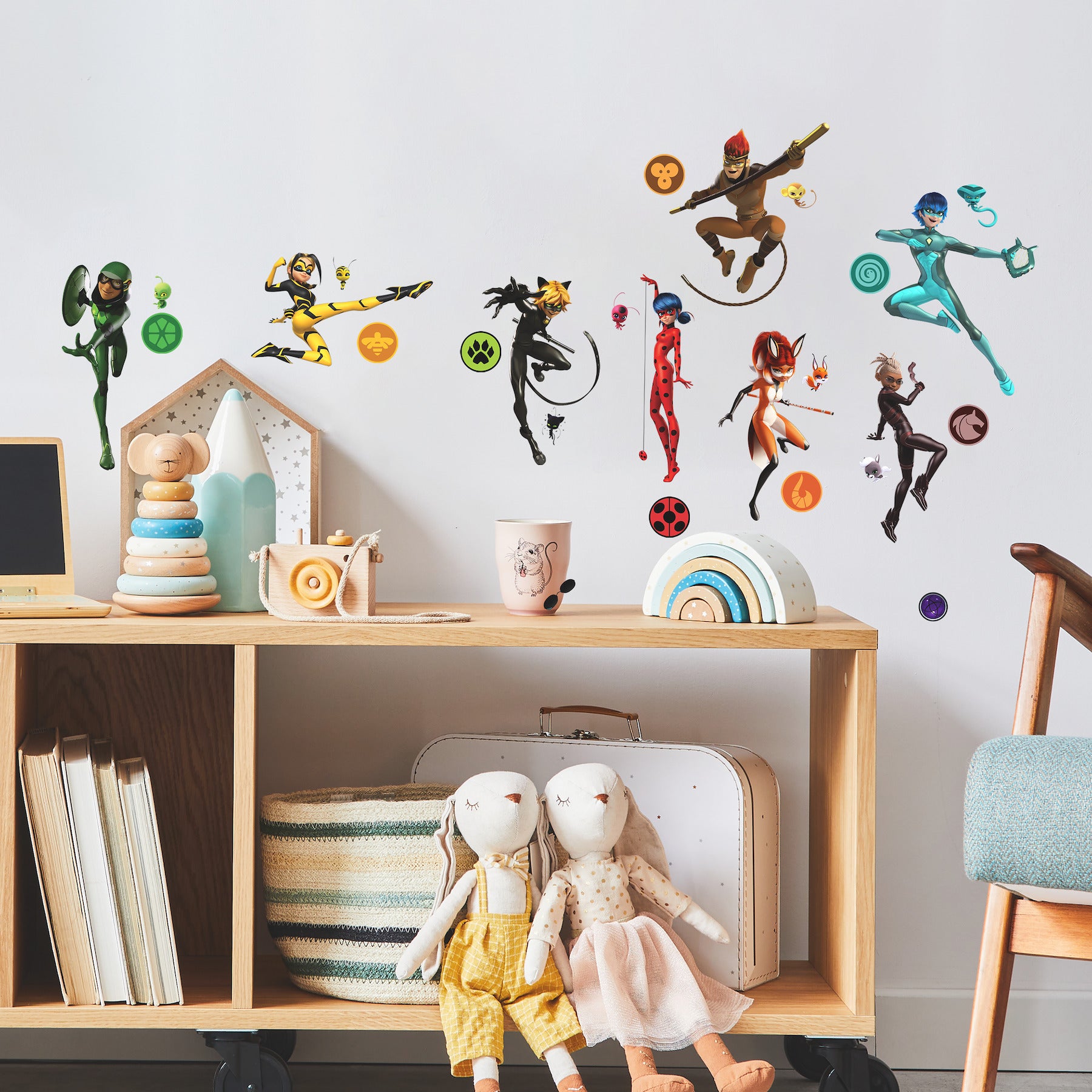 Miraculous: Tales Of Ladybug & Cat Noir Wall Decals in a room setting