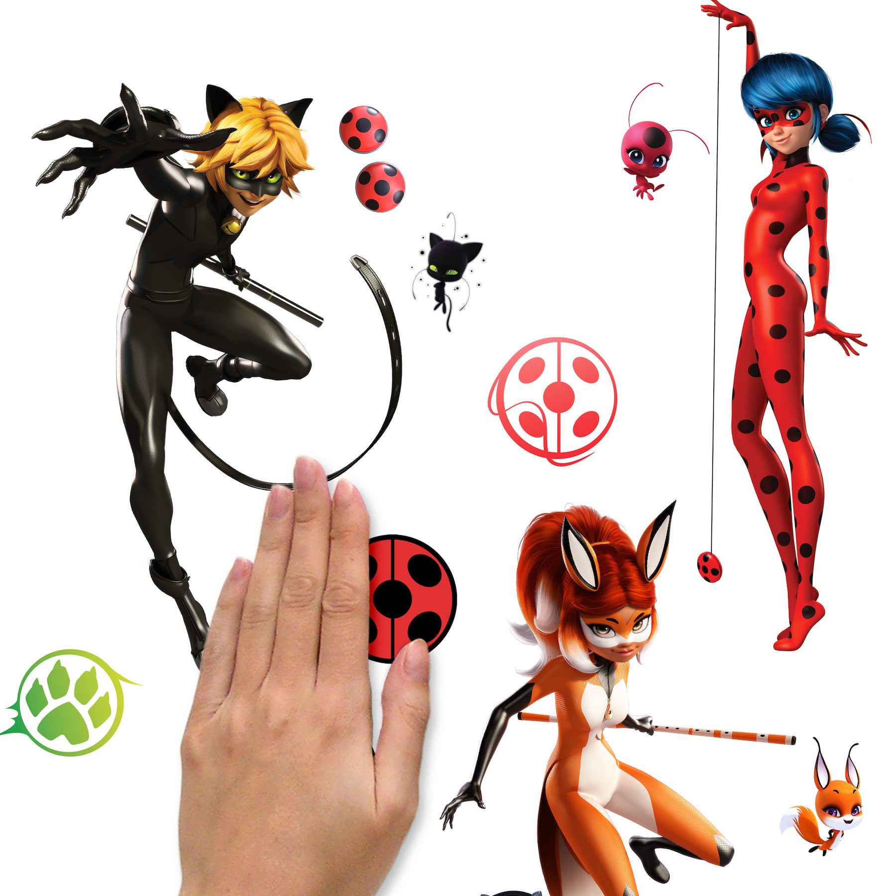 Miraculous: Tales Of Ladybug & Cat Noir Wall Decals - how to stick