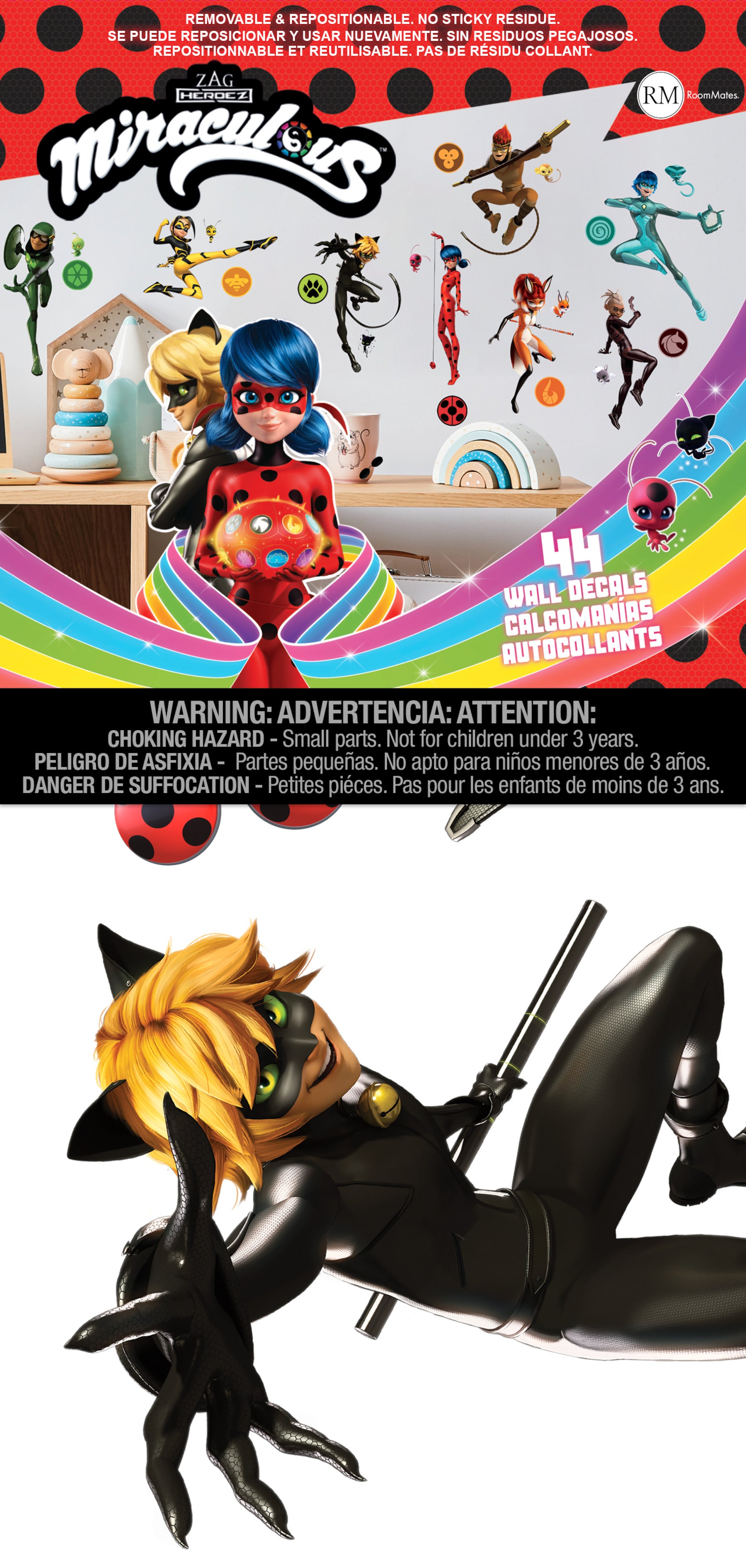Miraculous: Tales Of Ladybug & Cat Noir Wall Decals - packaging