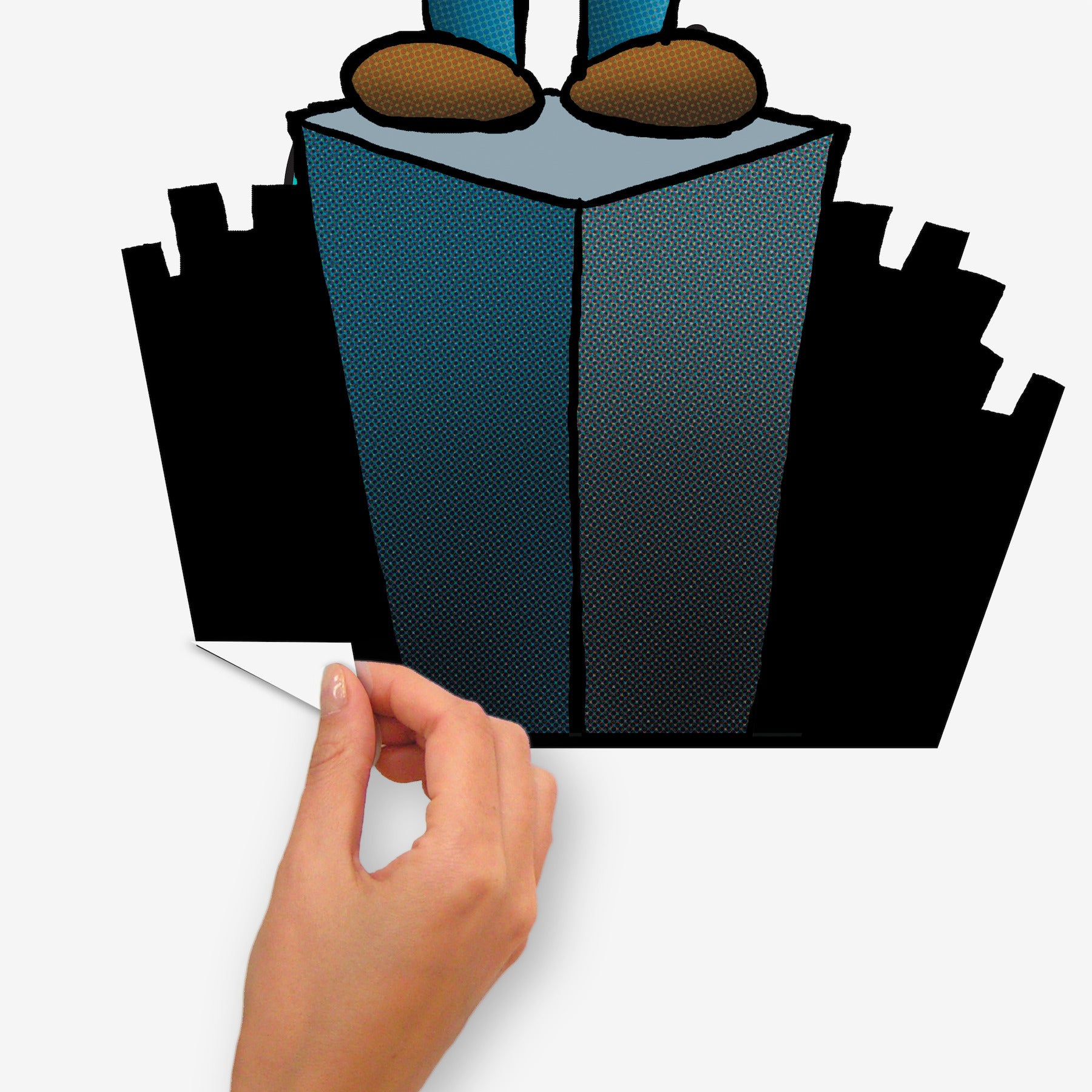 Dogman Giant Wall Decals - peel and stick application