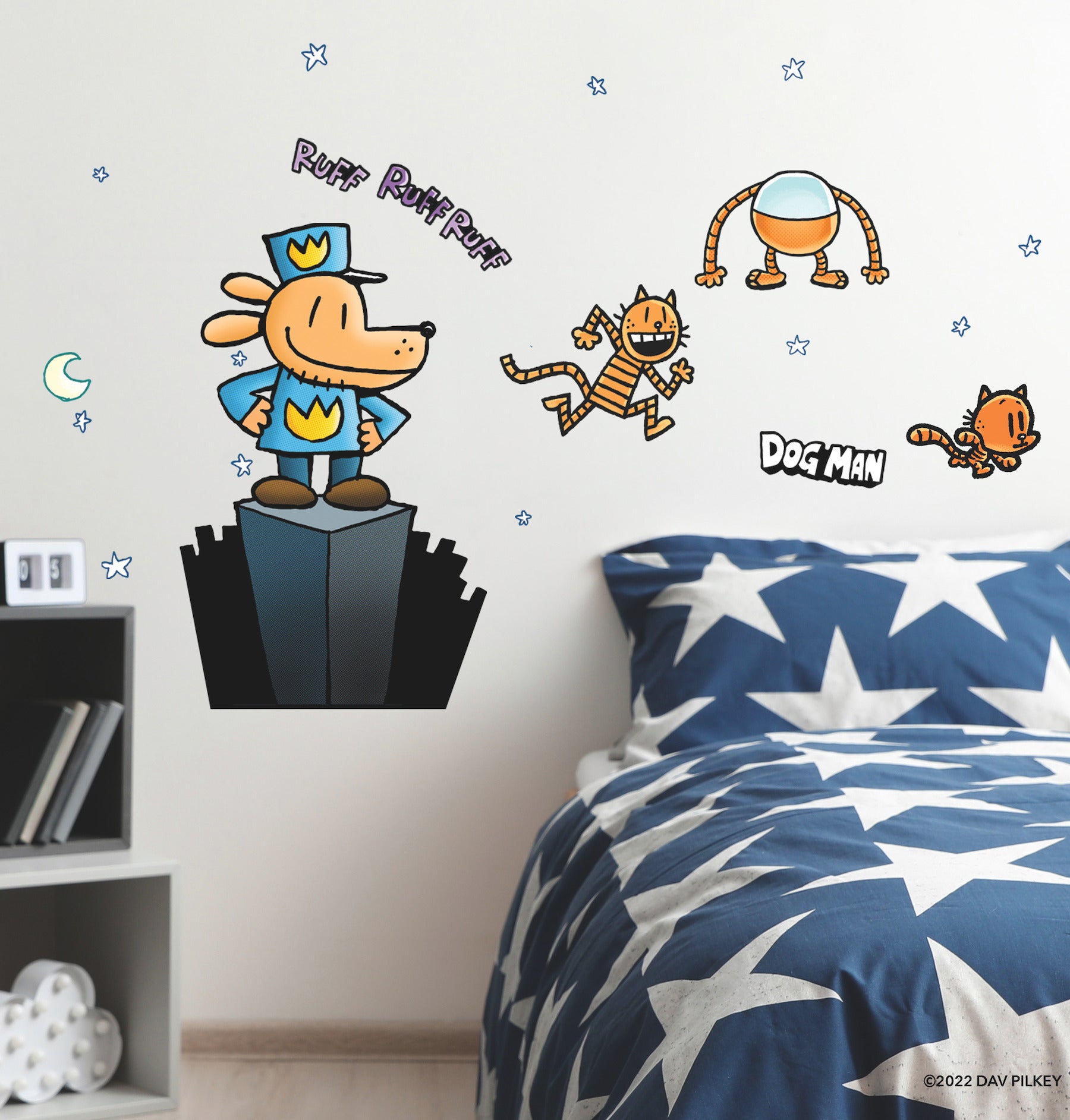 Dogman Giant Wall Decals in a room setting