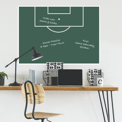 Soccer Field Wall Decals in a room setting