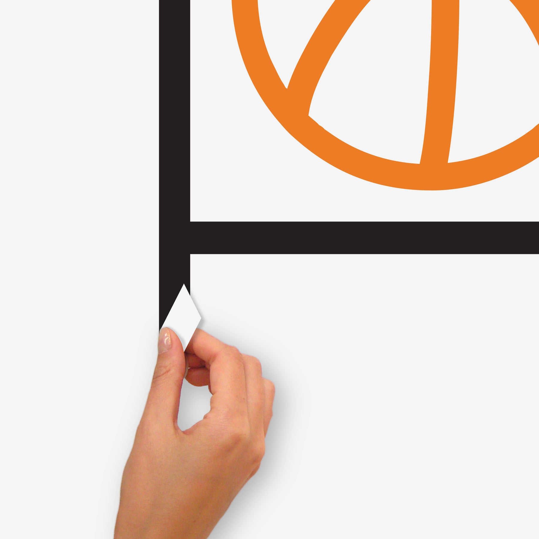 Basketball Court XL Giant Wall Decals With Glow - how to peel