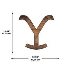 Yellowstone Dutton Ranch Logo Giant Wall Decals - dimensions