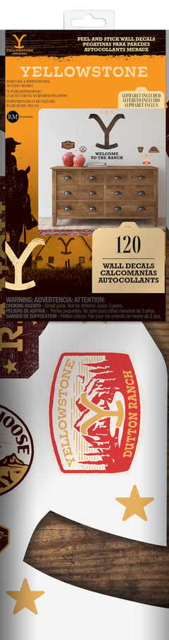 Yellowstone Dutton Ranch Logo Giant Wall Decals - packaging