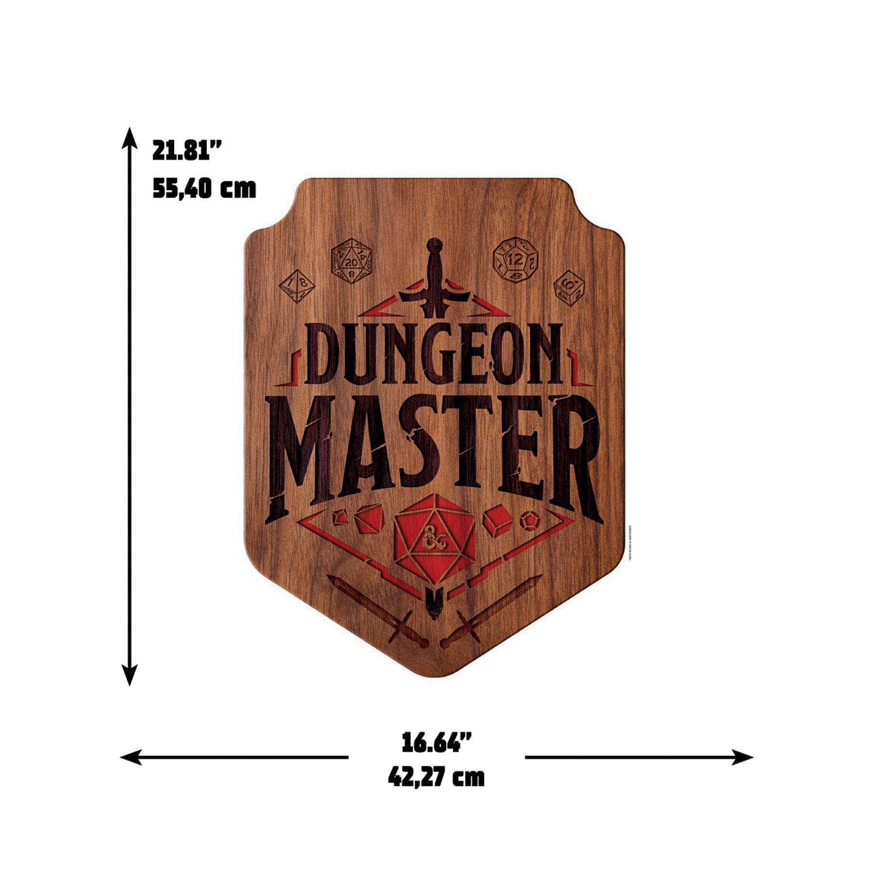 Dungeons & Dragons Dungeon Master Wall Decals - dimensions