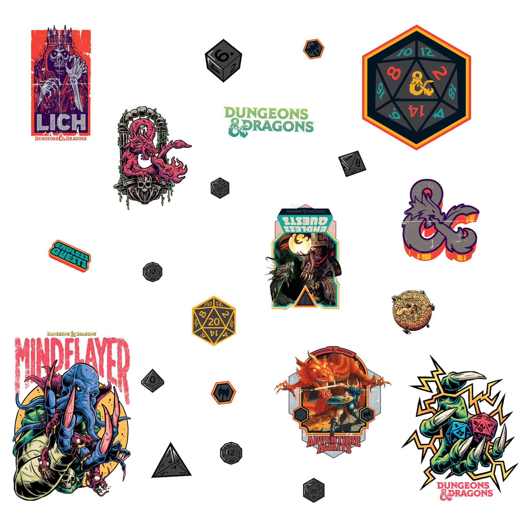 Dungeons & Dragons Wall Decals by WallPops