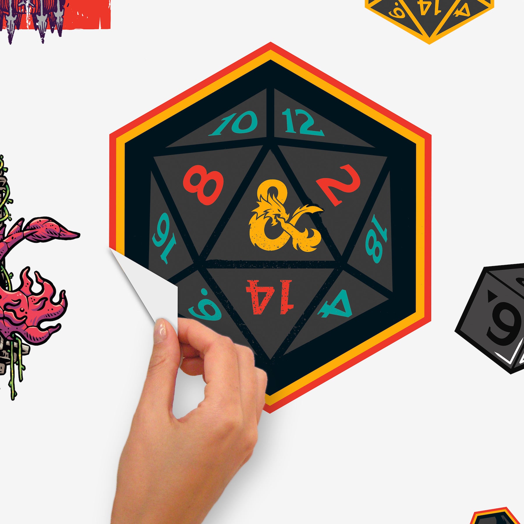 Dungeons & Dragons Wall Decals - peel and stick application