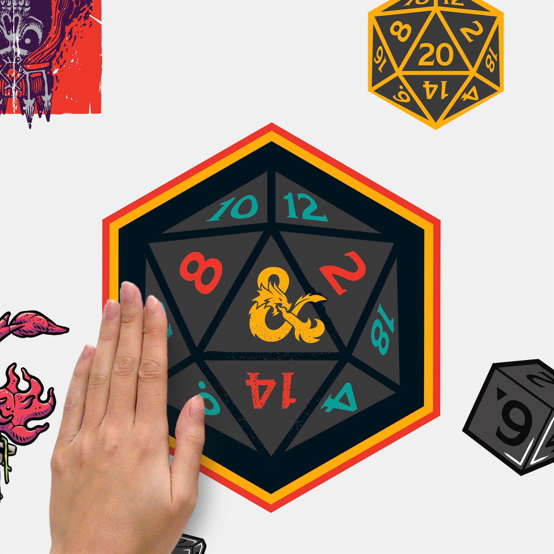 Dungeons & Dragons Wall Decals - how to stick