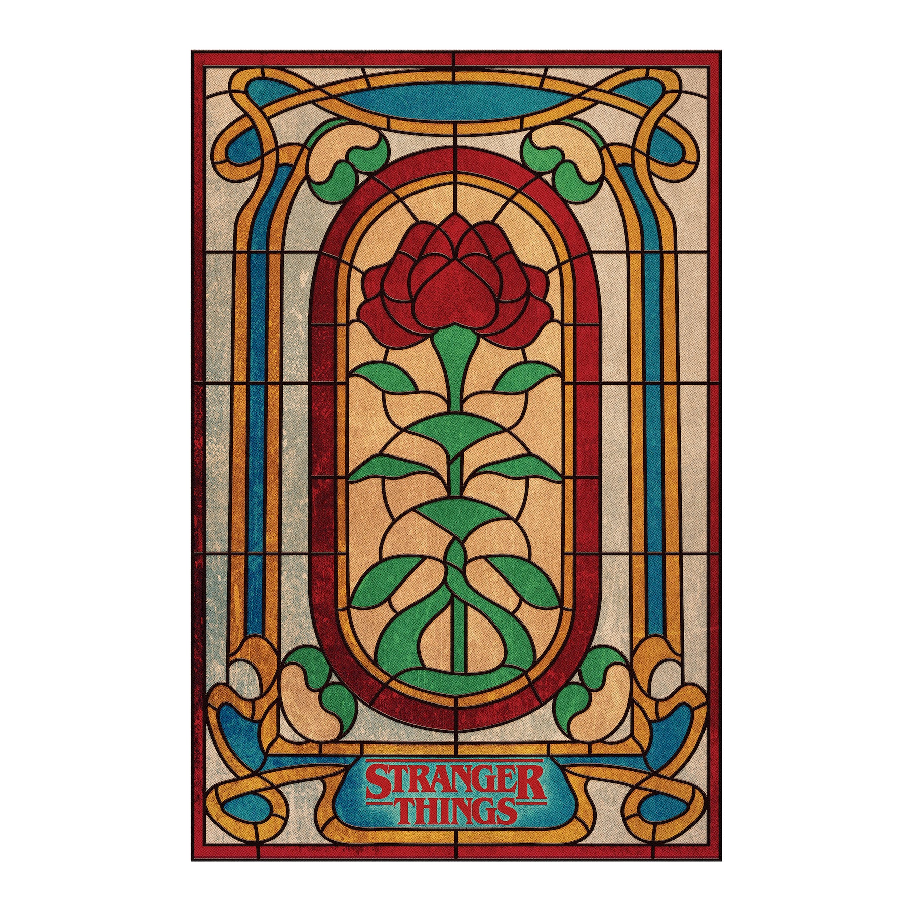 Stranger Things Creel House Rose Window Wall Decals by WallPops