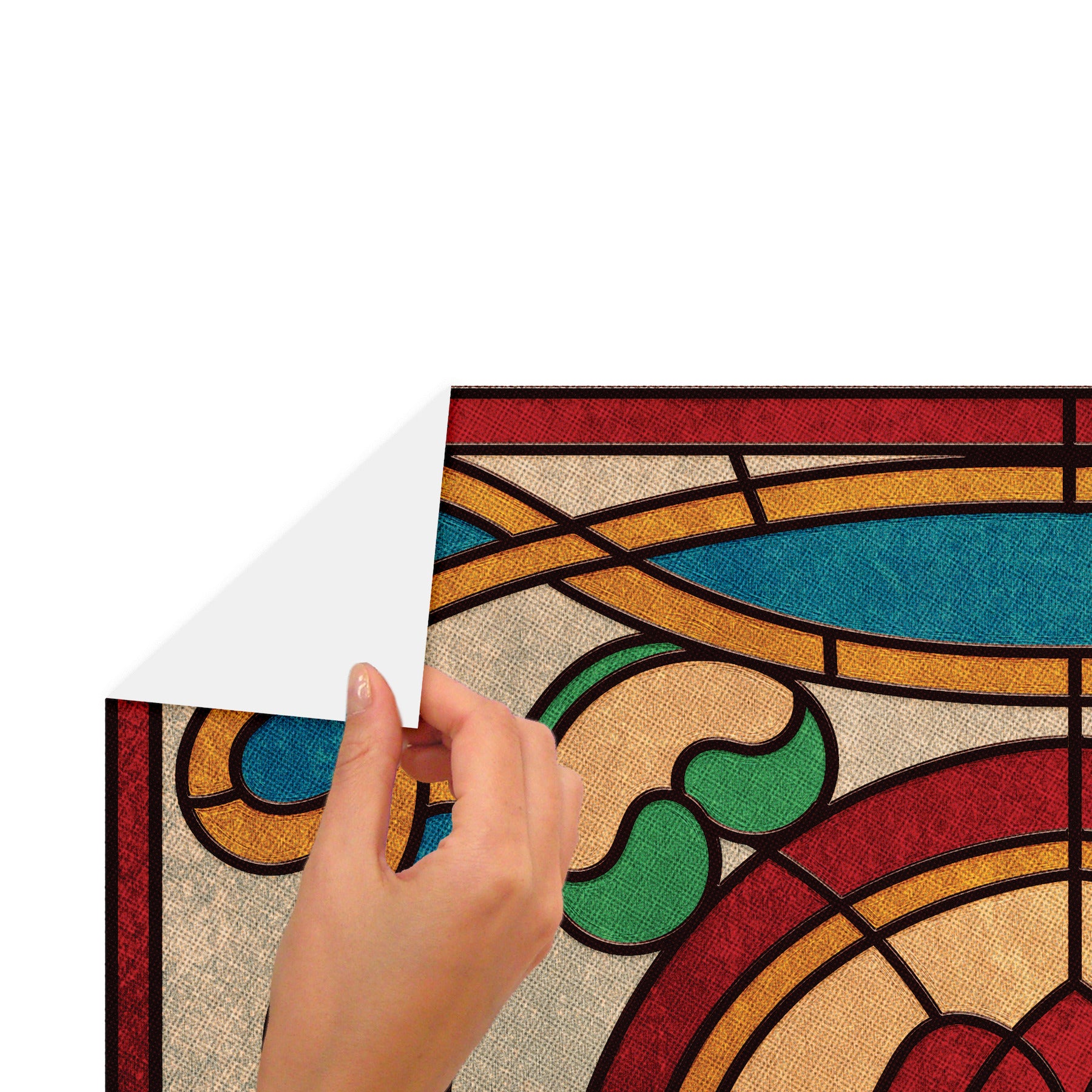 Stranger Things Creel House Rose Window Wall Decals - how to peel