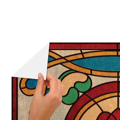 Stranger Things Creel House Rose Window Wall Decals - how to peel