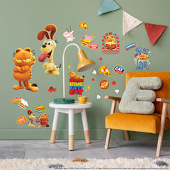 The Garfield Movie Wall Decals in a room setting