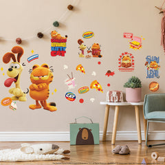 The Garfield Movie Wall Decals in a room setting