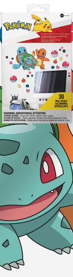Pokémon Squirtle, Charmander,&Bulbasaur Giant Wall Decals by WallPoP&S