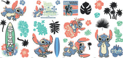 Stitch Surf's Up Wall Decals - panels