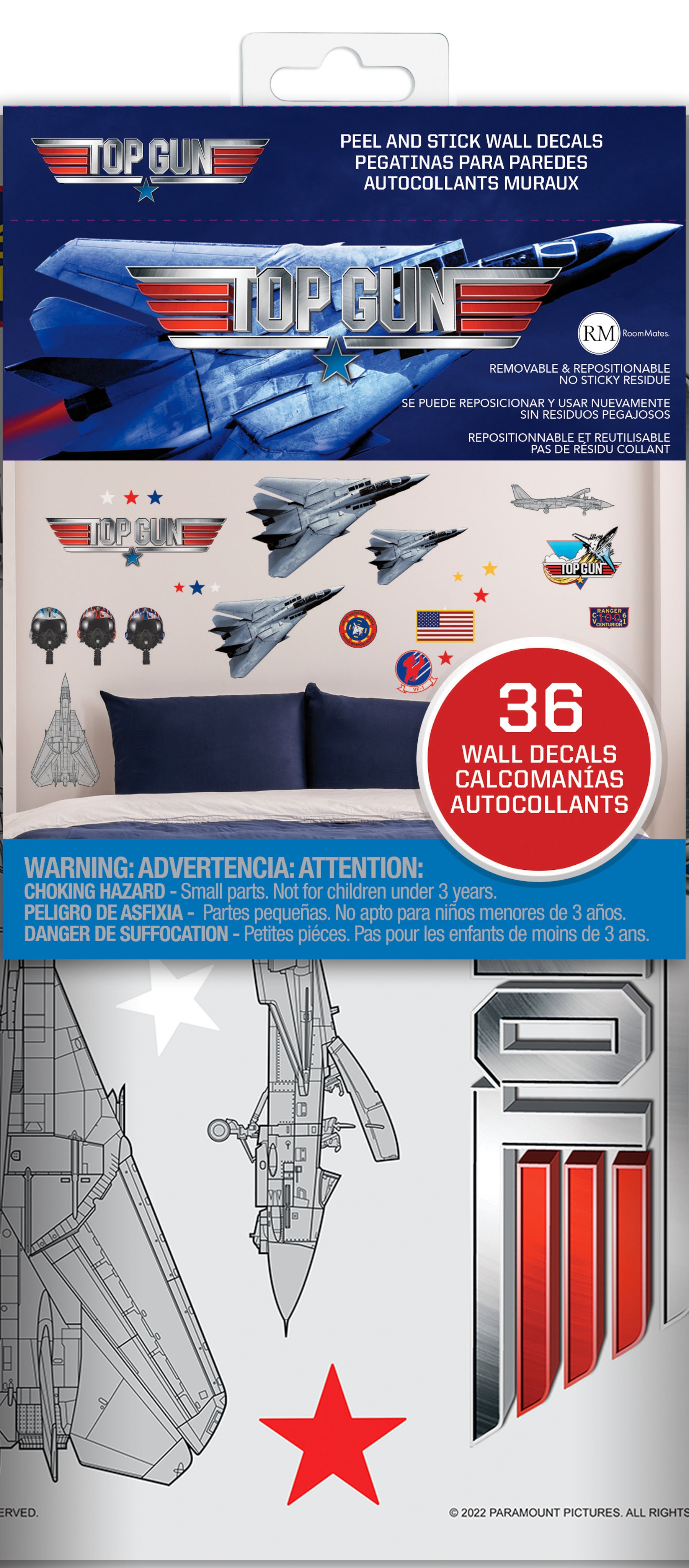 Top Gun Wall Decals - packaging