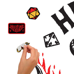 Stranger Things Hellfire Club Giant Wall Decals - how to peel