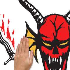 Stranger Things Hellfire Club Giant Wall Decals - how to stick
