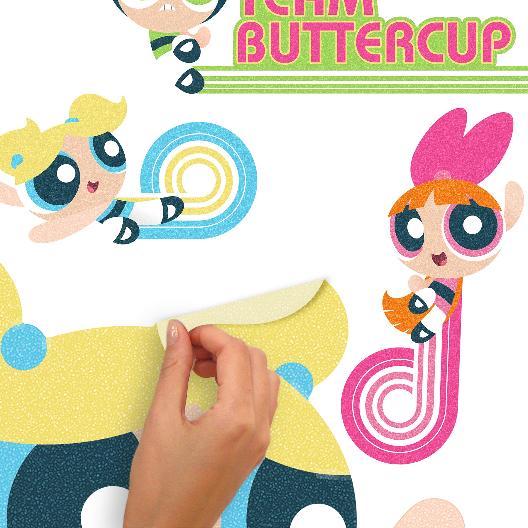 Powerpuff Girls Giant Alphabet Personalization Wall Decals - how to peel