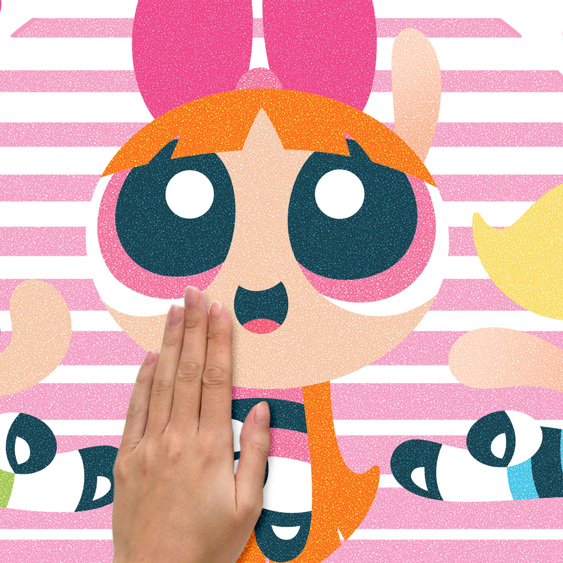 Powerpuff Girls Giant Alphabet Personalization Wall Decals - how to stick