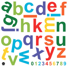 Colorful Lowercase Alphabet Giant Wall Decals - panels