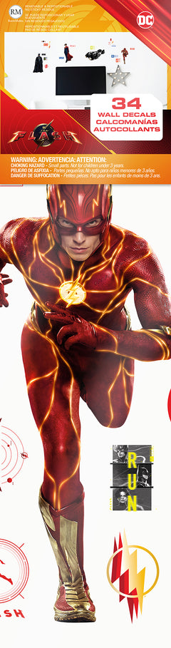 The Flash Movie Super Heroes Set Wall Decals - packaging