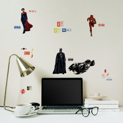 The Flash Movie Super Heroes Set Wall Decals in a room setting