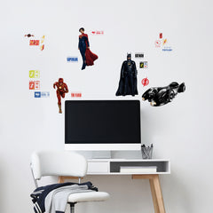 The Flash Movie Super Heroes Set Wall Decals in a room setting