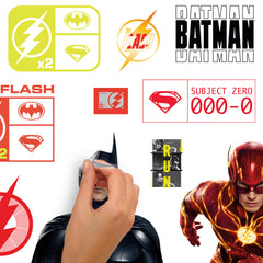 The Flash Movie Super Heroes Set Wall Decals - how to peel