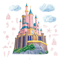 Disney Princess Castle with String Lights Other DIY by WallPops
