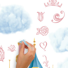 Disney Princess Castle with String Lights Other DIY - peel and stick application