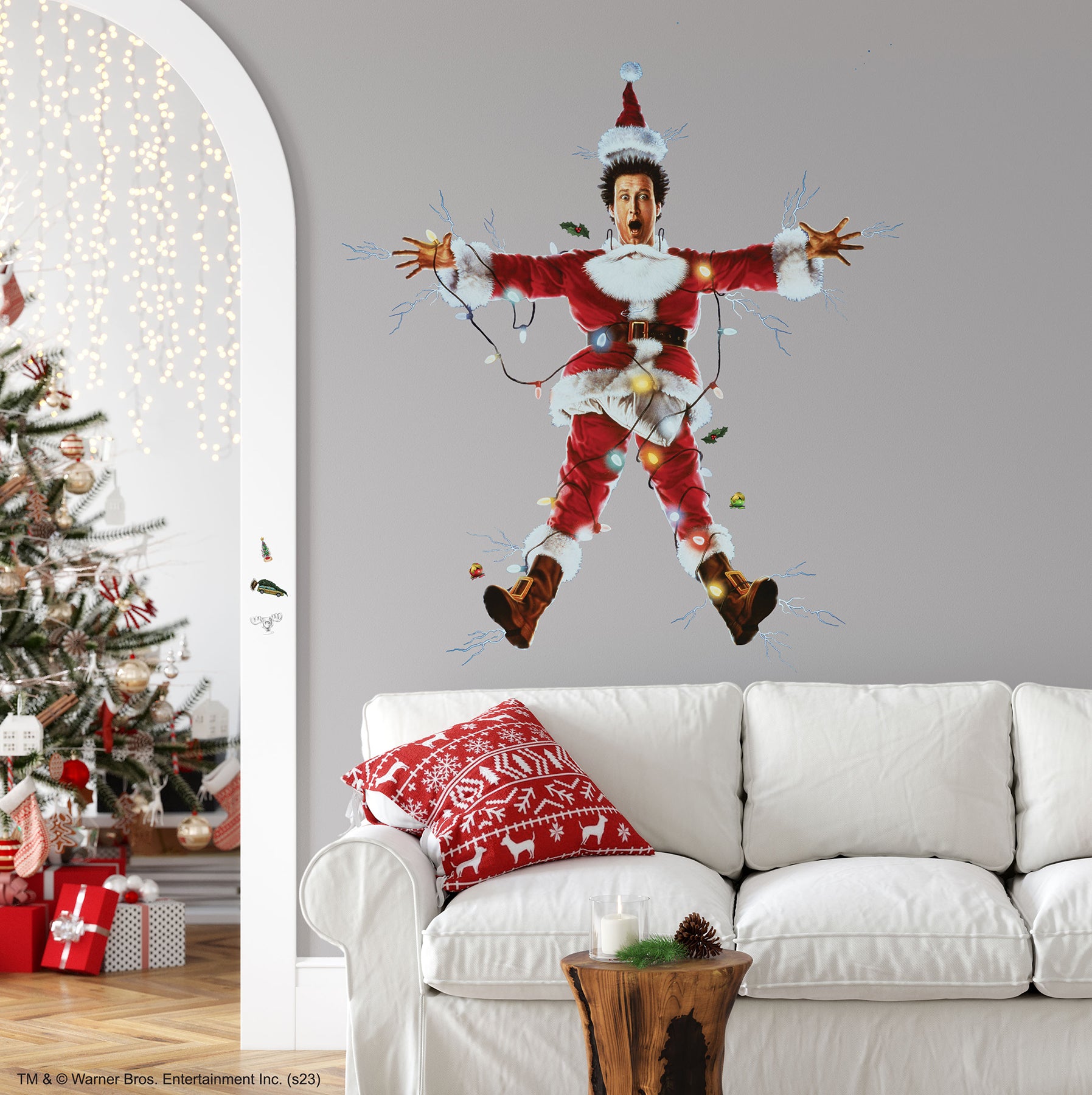 National Lampoon's Christmas Vacation Giant Wall Decals in a room setting