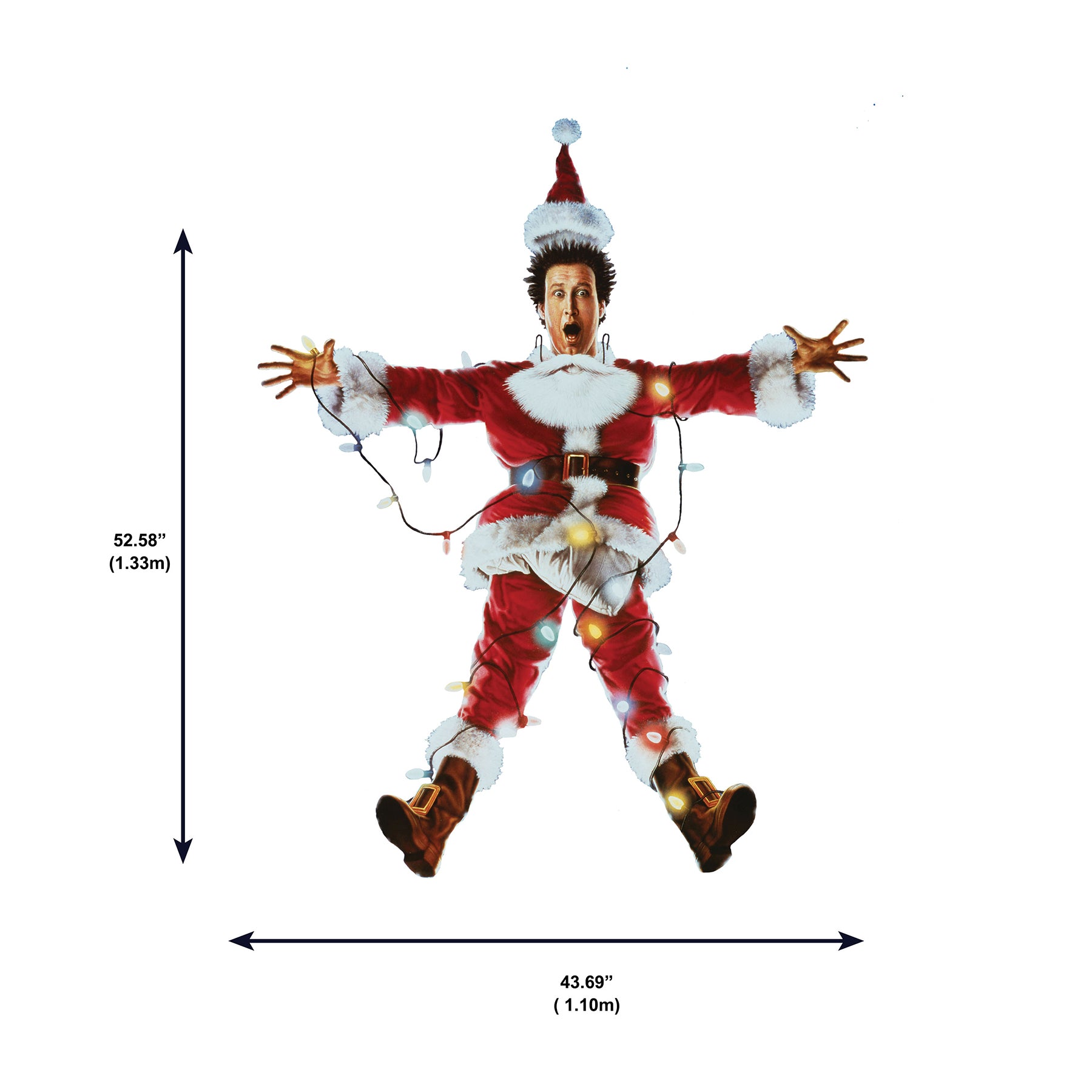 National Lampoon's Christmas Vacation Giant Wall Decals - dimensions